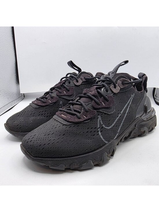 Nike React Vision Mens Size 11 Triple Black Athletic Shoes Walking Casual main image 10